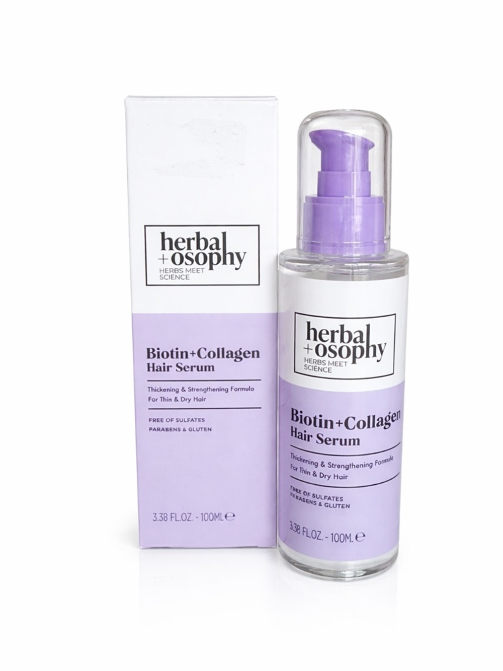Herbalosophy - Herbal + Osophy - Biotin + Collagen Hair Serum - 3.38fl oz